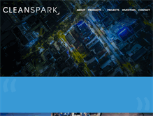 Tablet Screenshot of cleanspark.com